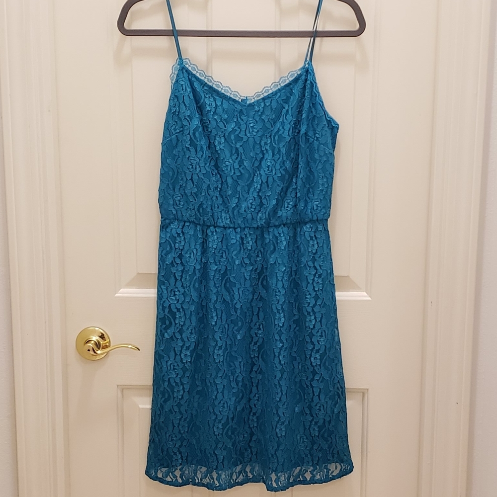 4/$25 🥂  **NEW** Lexi Lace Teal Dress